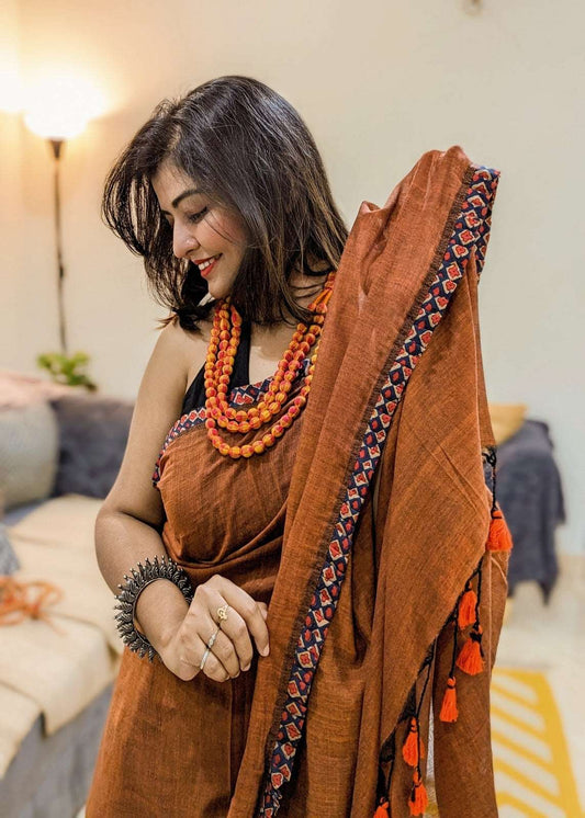 Rustic Charm Ajrakh Mul