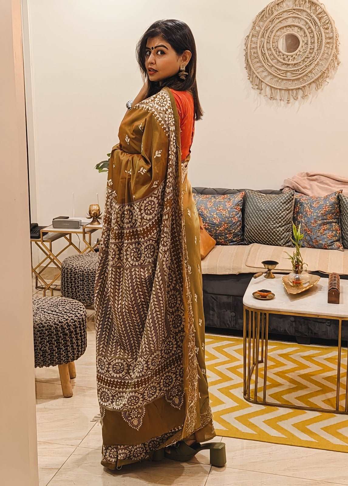 Earthly Elegance Kantha Stitch