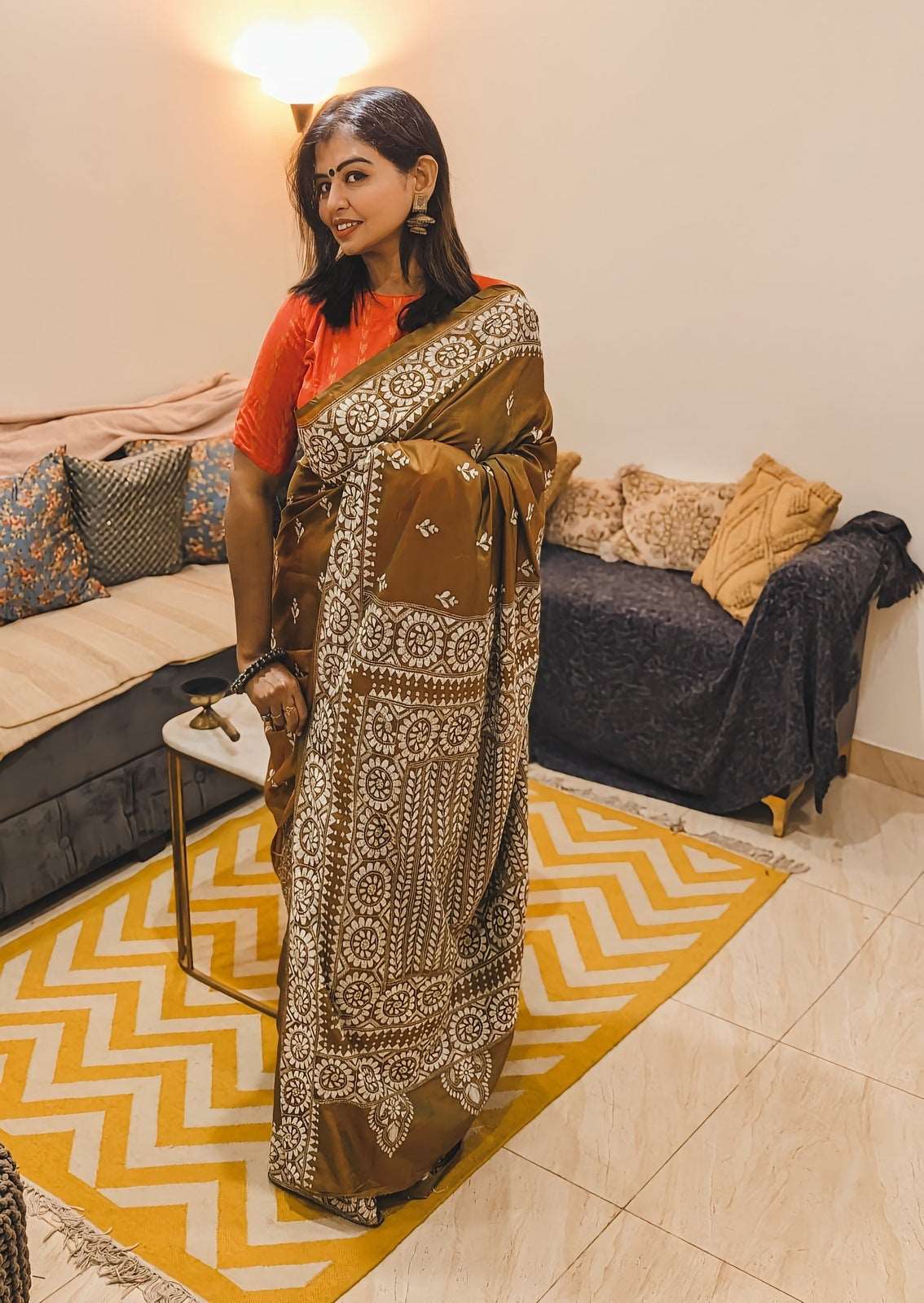 Earthly Elegance Kantha Stitch