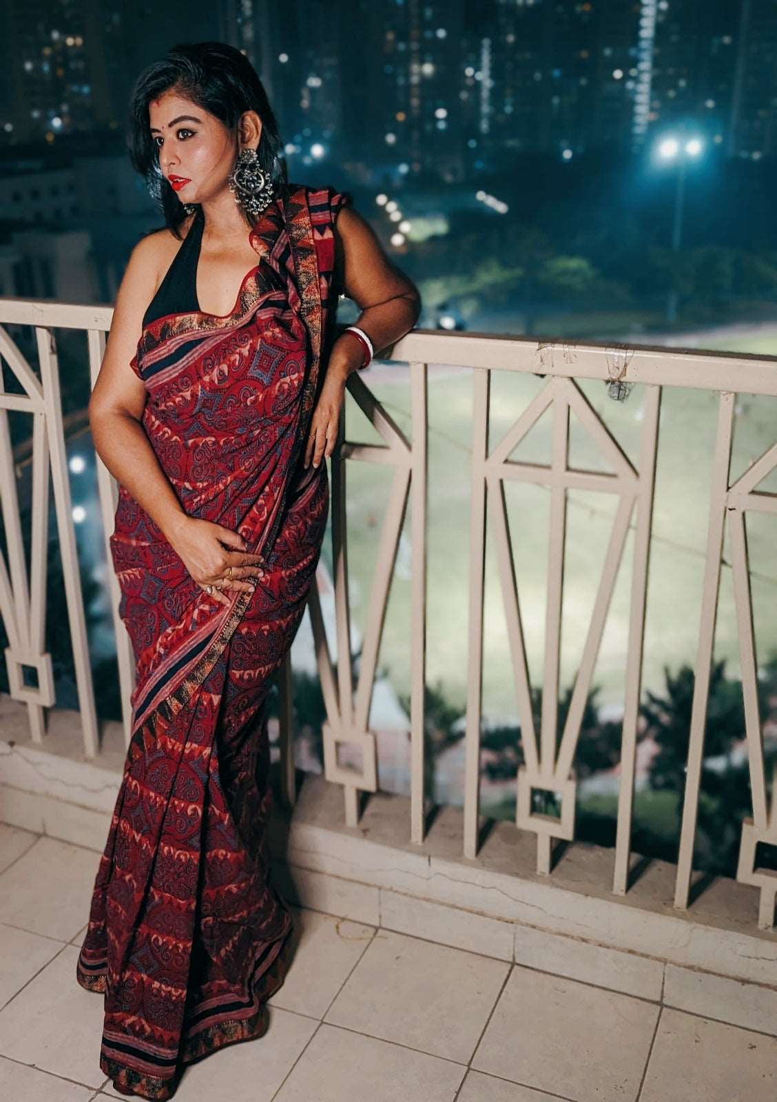 Mahogany Muse Ajrakh Mangalgiri