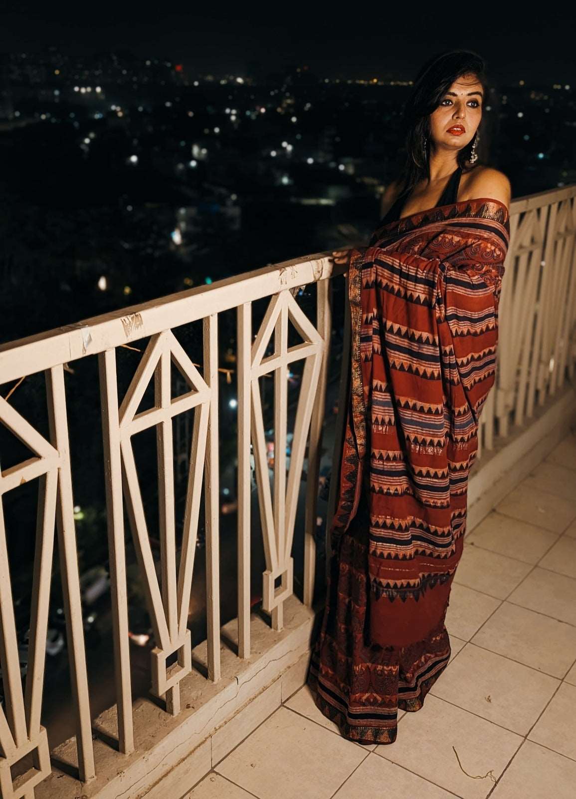 Mahogany Muse Ajrakh Mangalgiri