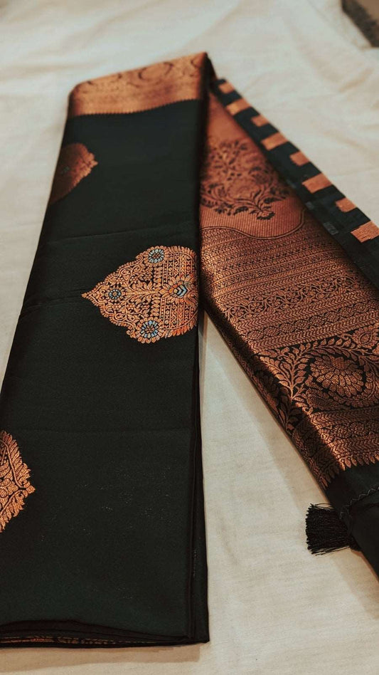 Ebonique Elegance Kanchi Silk