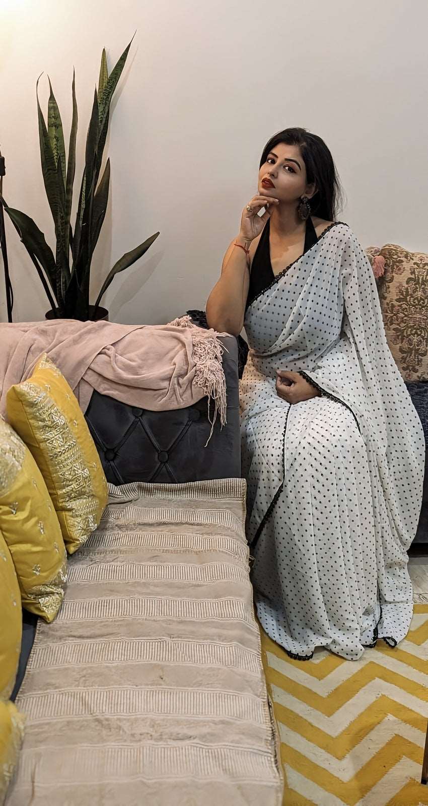 Snowfall Elegance Polka Bliss