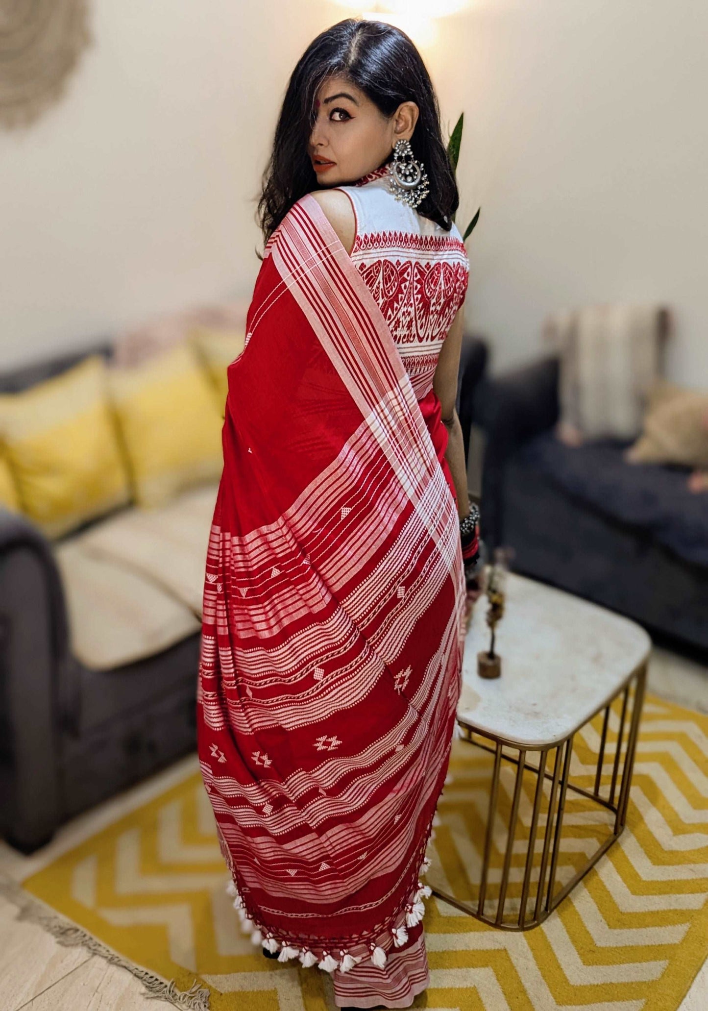 Ruby Traditions Bhujodi Bengal Handloom Saree