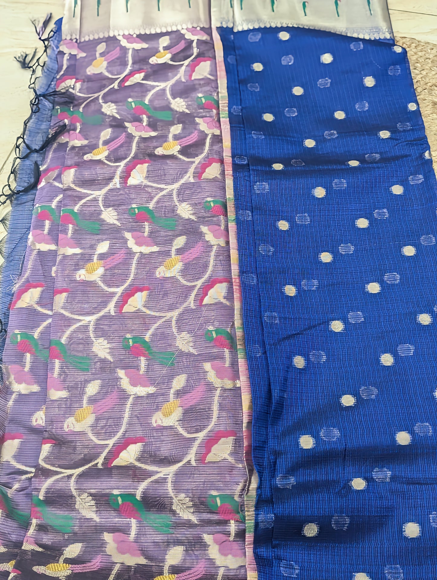 Regal Radiance Royal Blue Paithani Saree