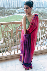 Rang Bahaar Magenta Purple Mul Saree