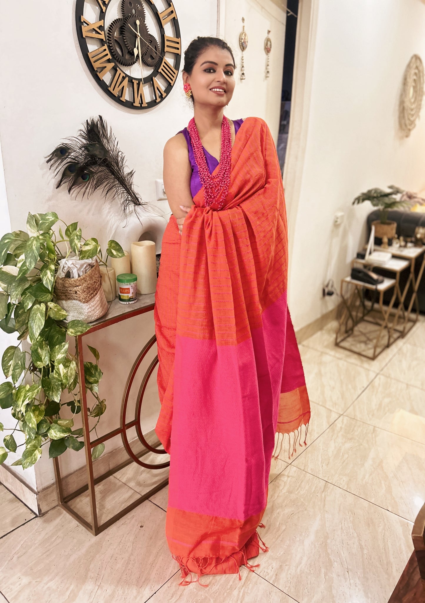Kantha Dhwani – Pure Handloom Cotton Saree