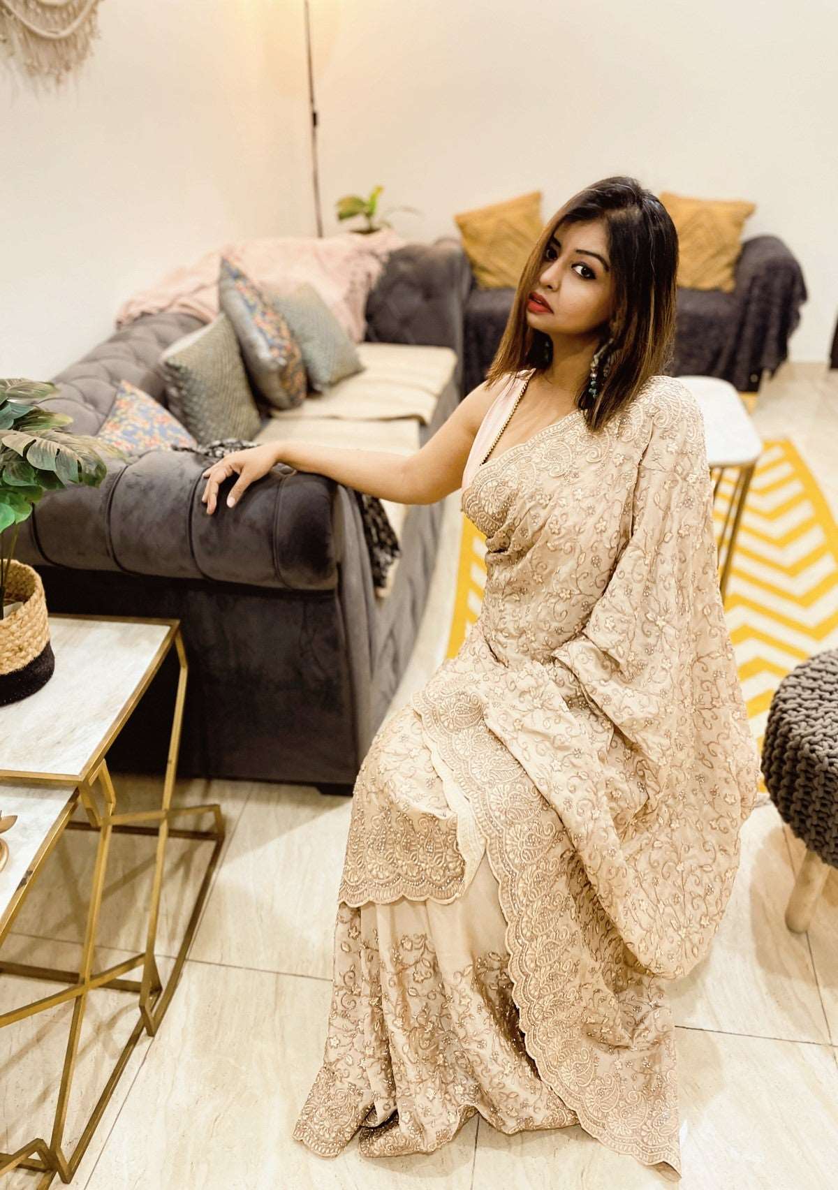 Honey Satin Embroidery