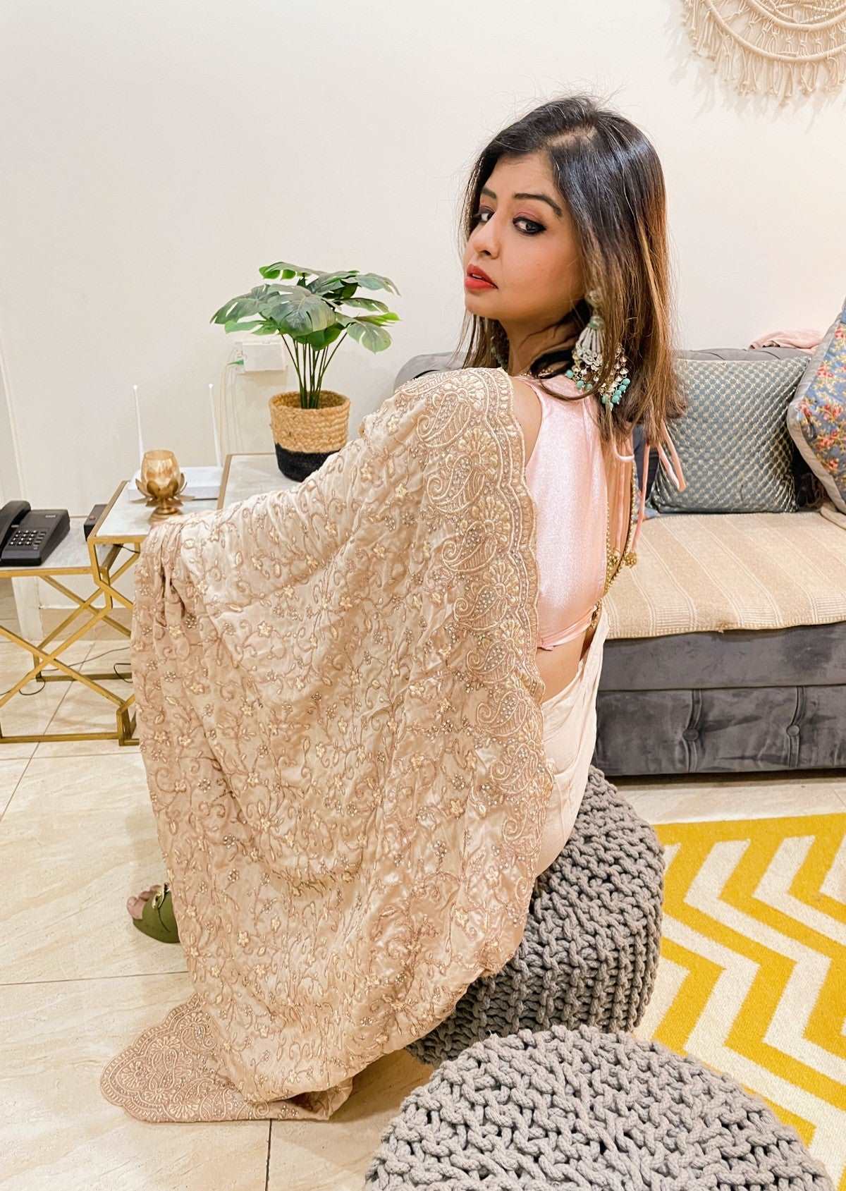 Honey Satin Embroidery