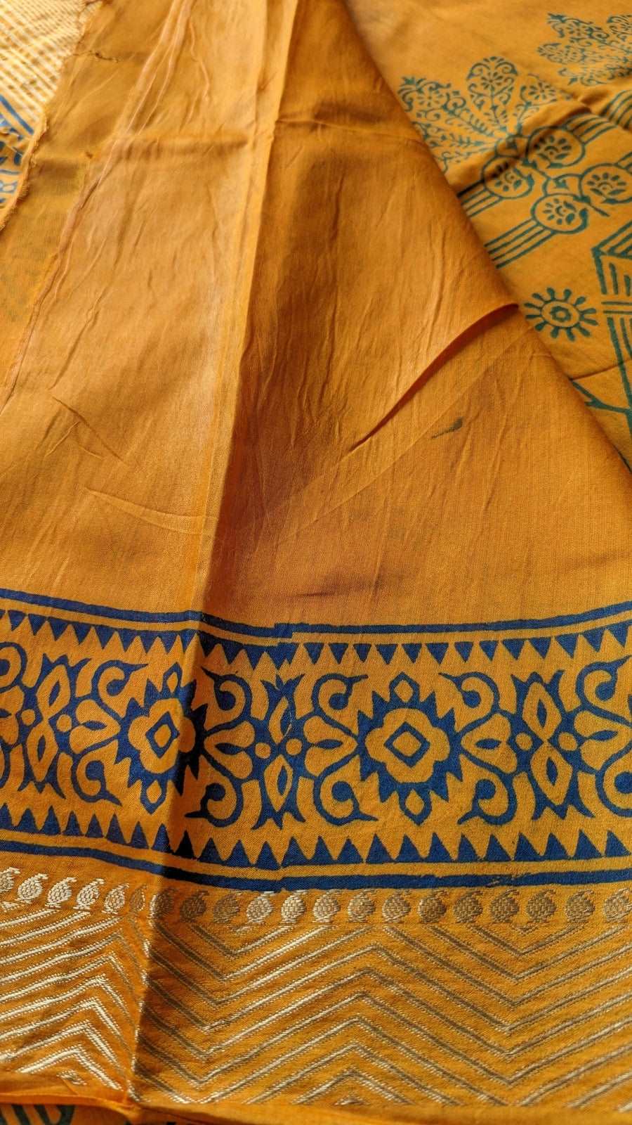 Mustard Yellow Bapta Tussar