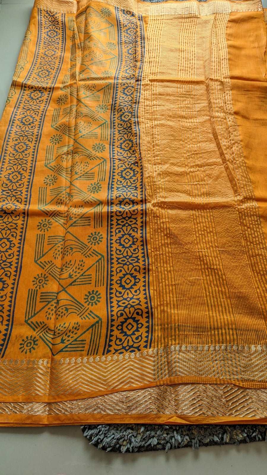 Mustard Yellow Bapta Tussar