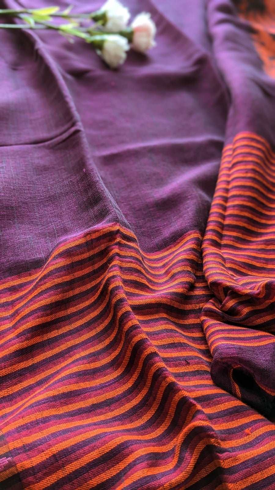 Wine Stripe Linen
