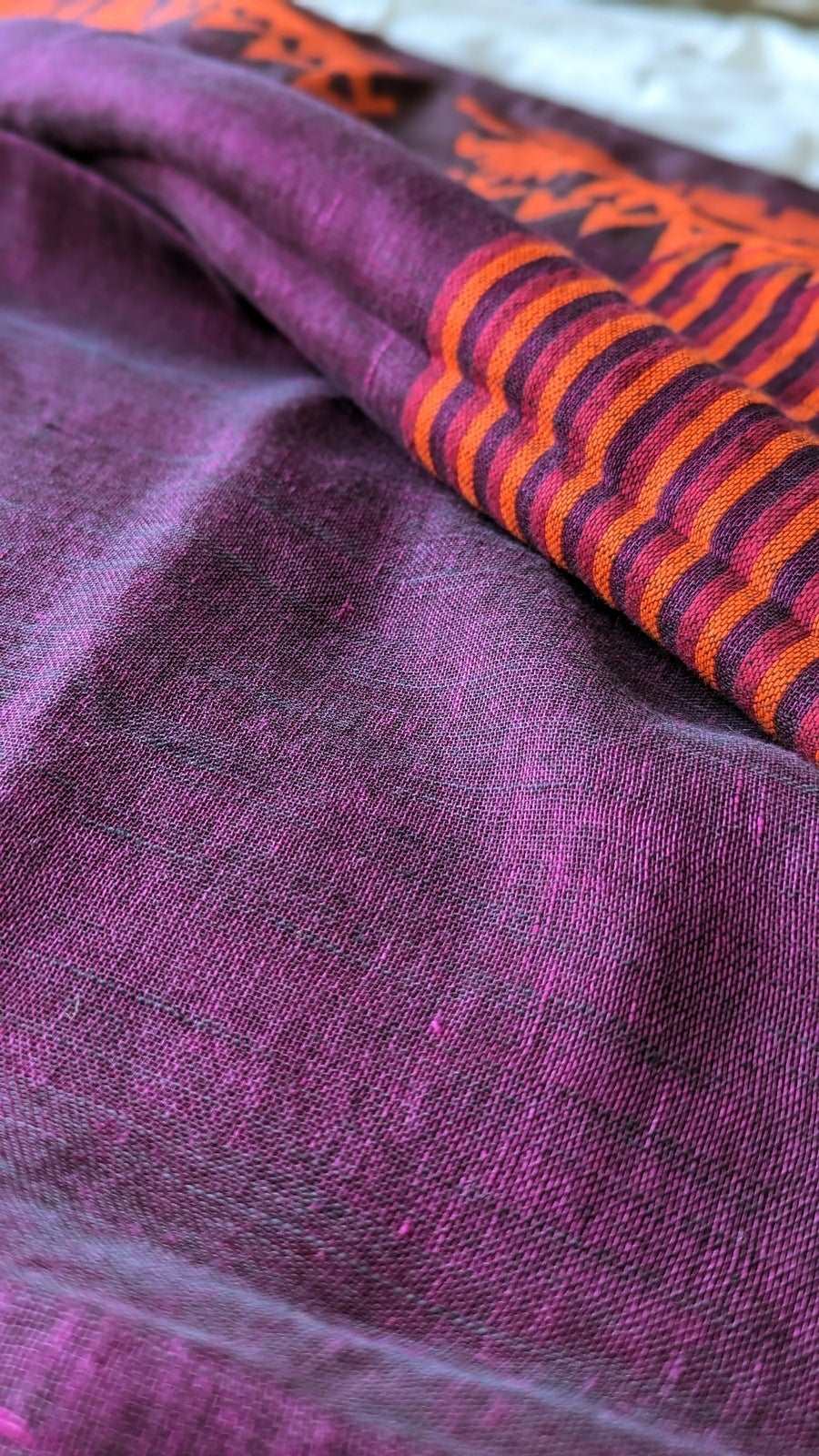 Wine Stripe Linen