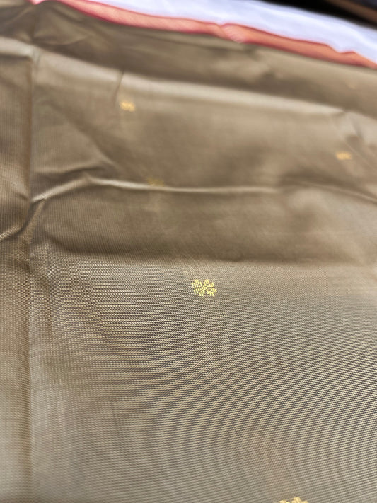 Ethereal Elegance Beige South Silk Saree