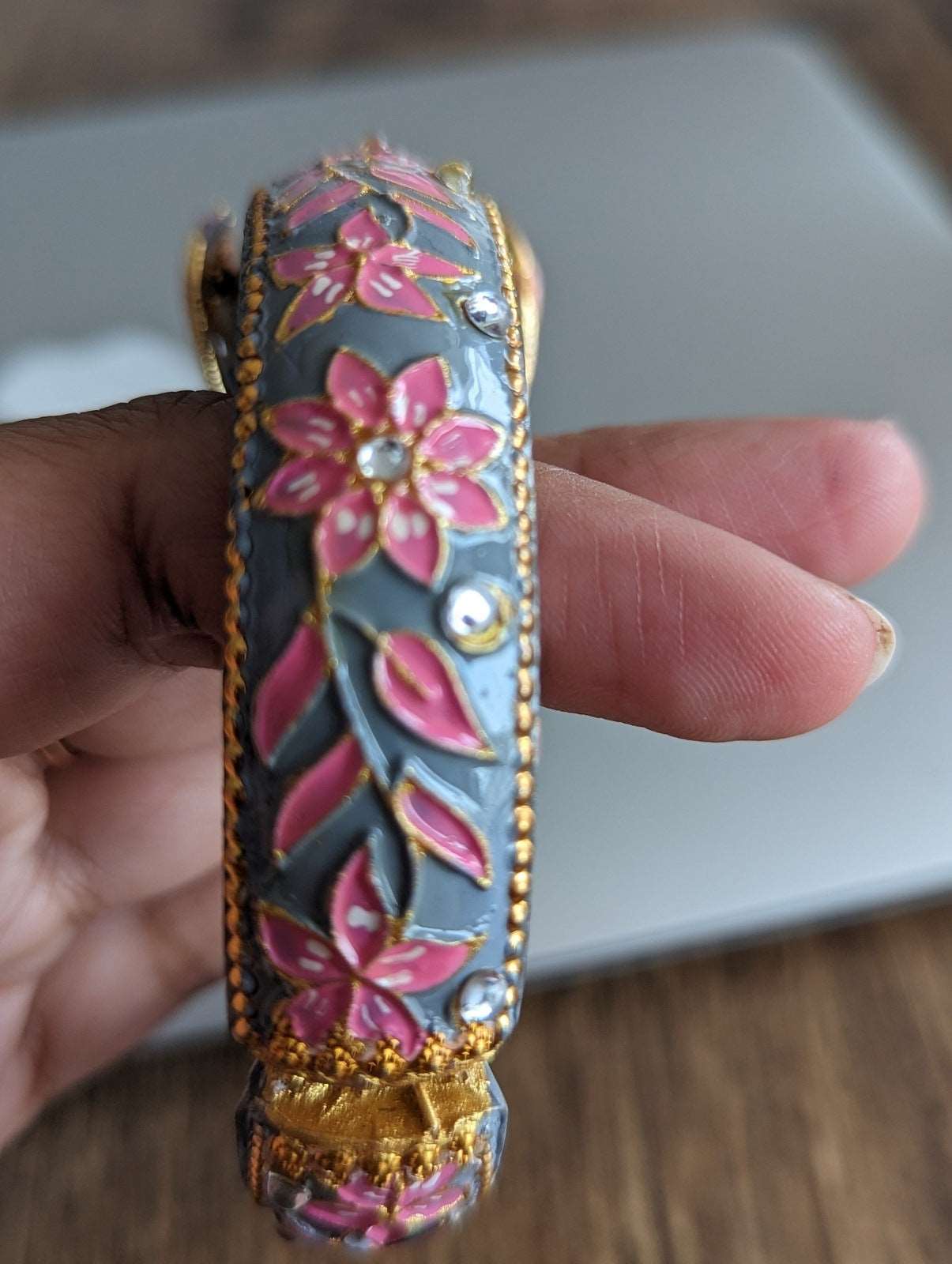 Grey Kundan Elegance