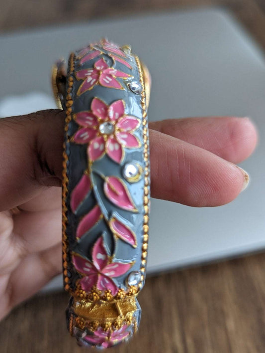 Grey Kundan Elegance