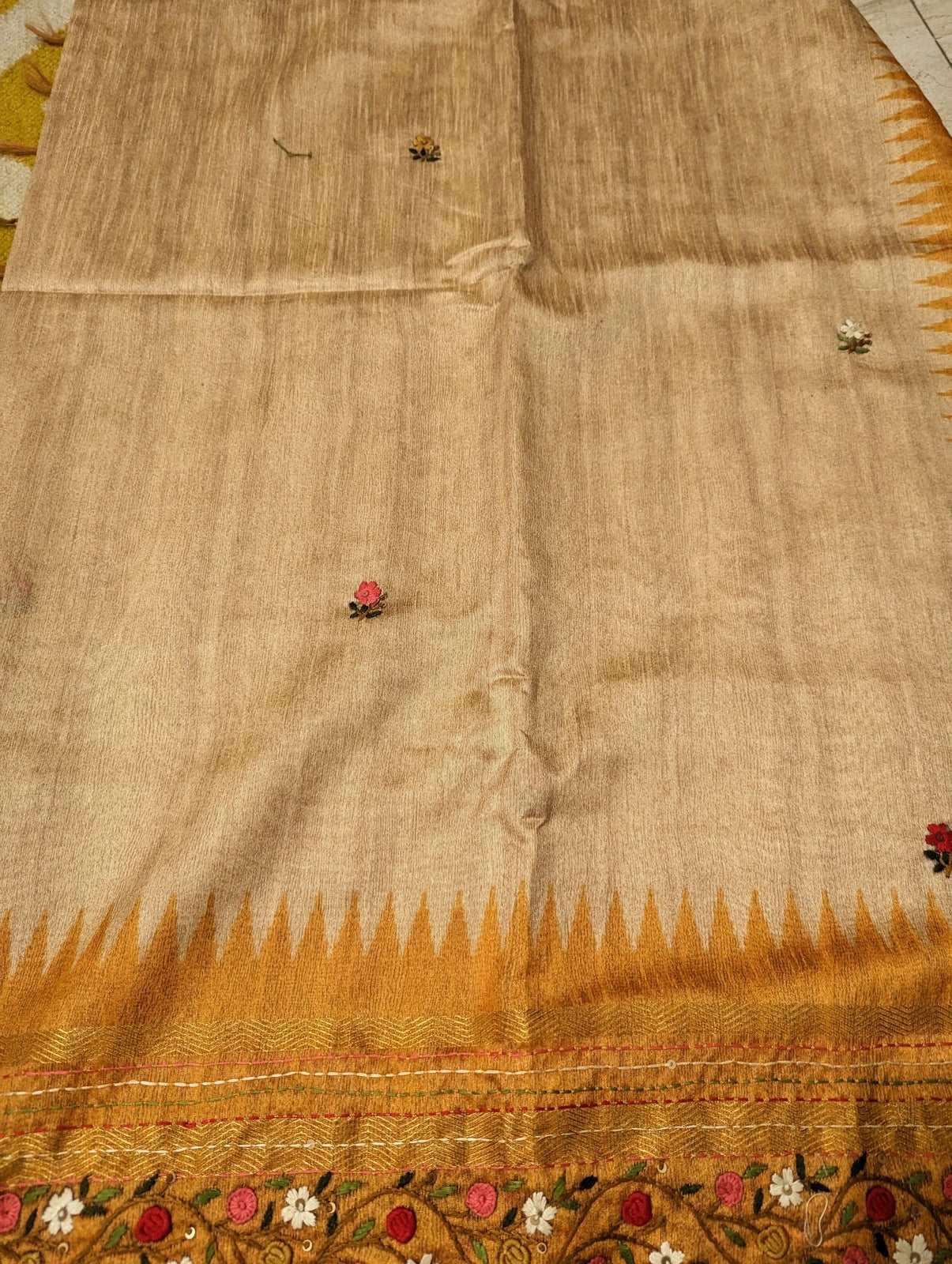 Sunset Dream Veedharbha Tussar Saree