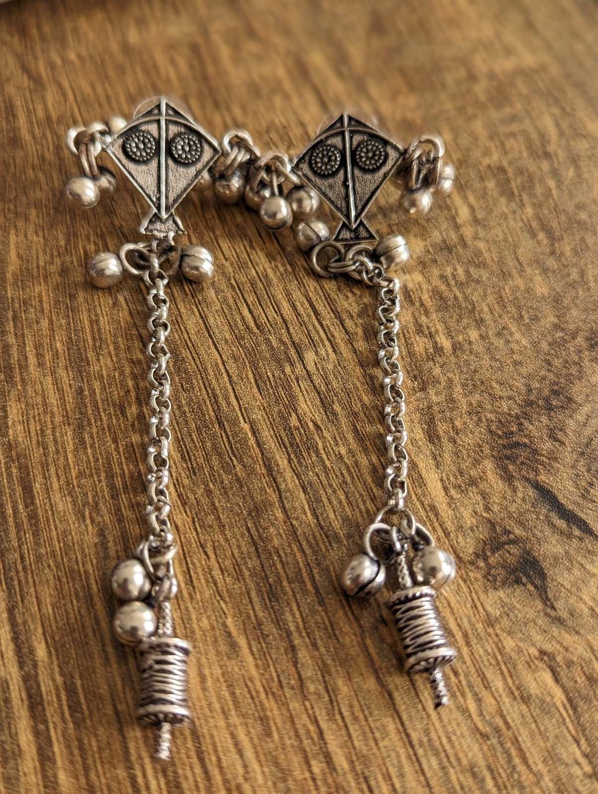 Sterling Skies Kite Earrings