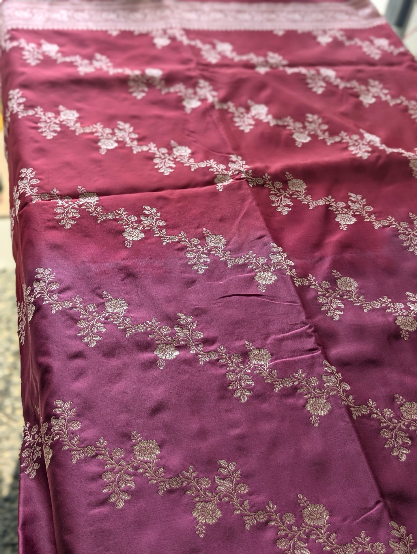 Twilight Elegance Ombre Mashru Silk Saree
