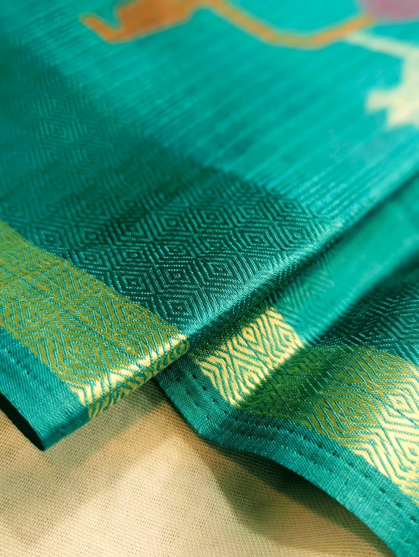 Ocean Bliss Soft Kota Silk Saree