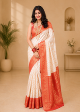 Scarlet Grace Semi Katan Silk Saree