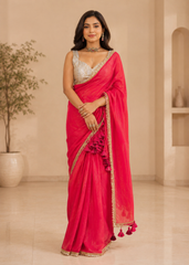 Rani Jalpari Pure Handloom Mul Cotton Saree