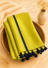 Neon Breeze Pure Handloom Mul Cotton Saree