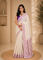 Ethereal Elegance Munga Dhakai Jamdani Saree