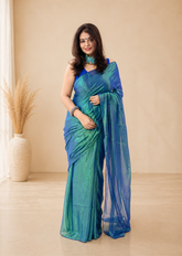 Neel Tara Soft Dual Tone Tissue Saree