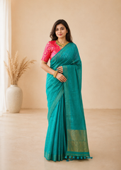 merald Elegance Traditional Matka Silk Saree
