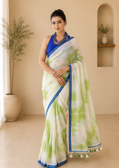 Neelara Sitara Spark Mul Cotton Saree