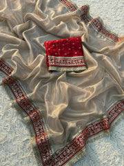 Kumudini Elegant Tissue Silk Saree