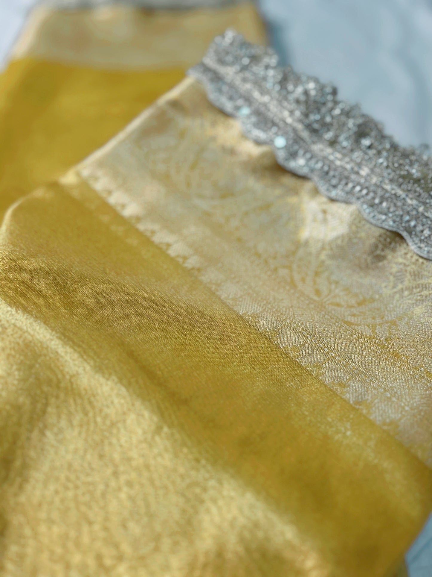 Sunlit Grace Tissue Silk Banarasi Saree