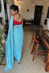 Neel Kiran Pure Handloom Mul Cotton Saree