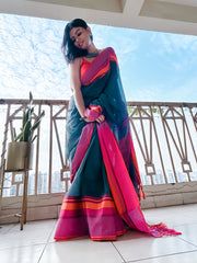 Charulata Pure Handloom Bengal Cotton Saree