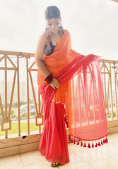 Agni Rekha Premium Handloom Mul Saree