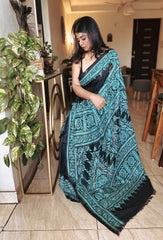 Noor-e-Kantha Bangalore Silk Embroidered Saree