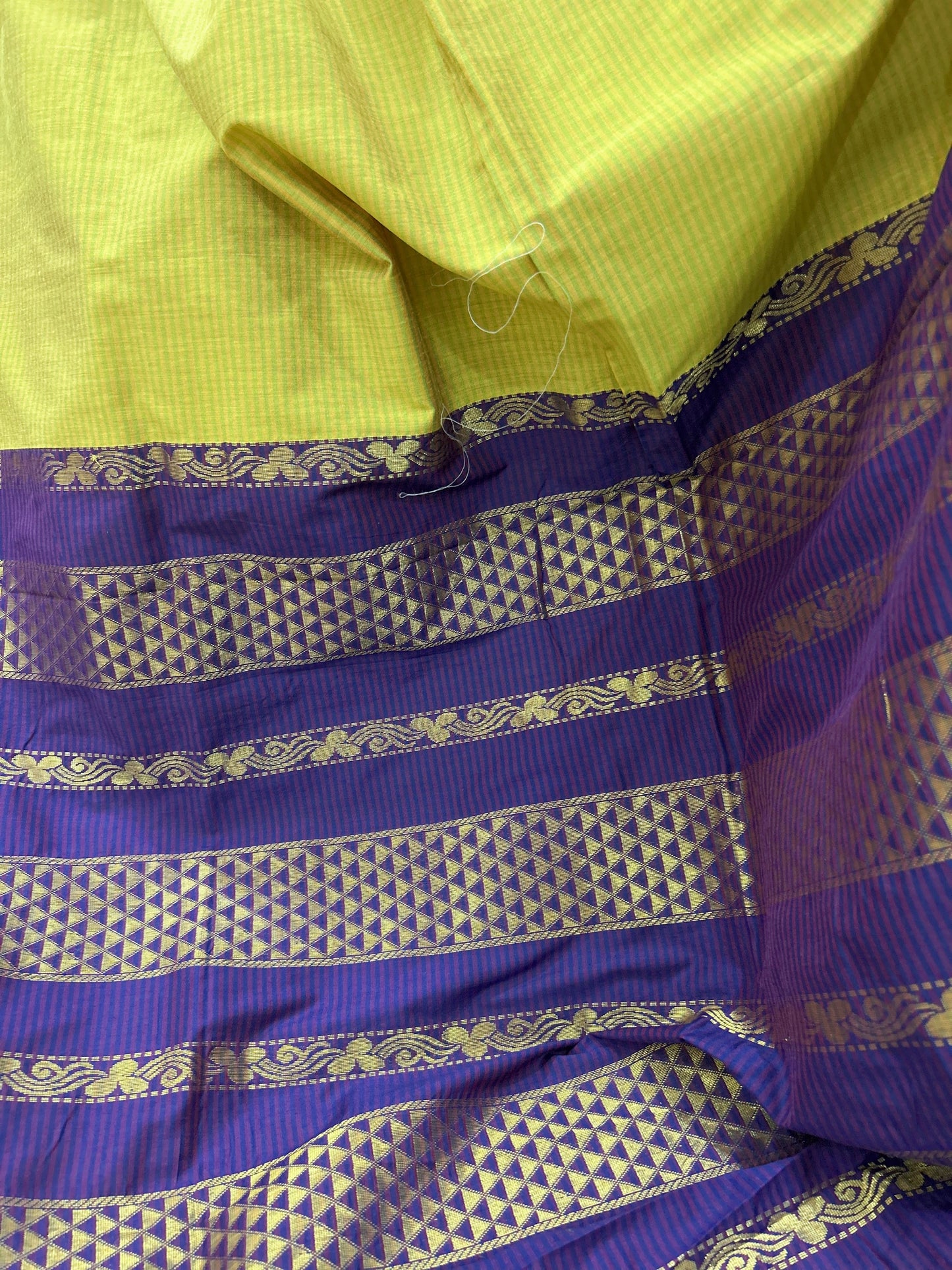 Saanvi – Yellow & Green Kanchipuram Soft Silk Saree