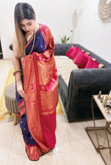 Rajsi Neelambari Gadwal pattu Silk