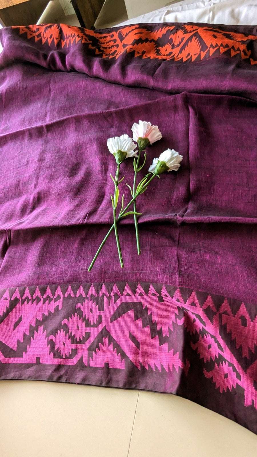 Wine Stripe Linen
