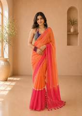 Agni Rekha Premium Handloom Mul Saree