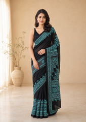 Noor-e-Kantha Bangalore Silk Embroidered Saree