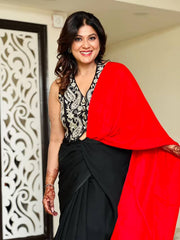 Midnight Rust Luxury Modal Silk Saree