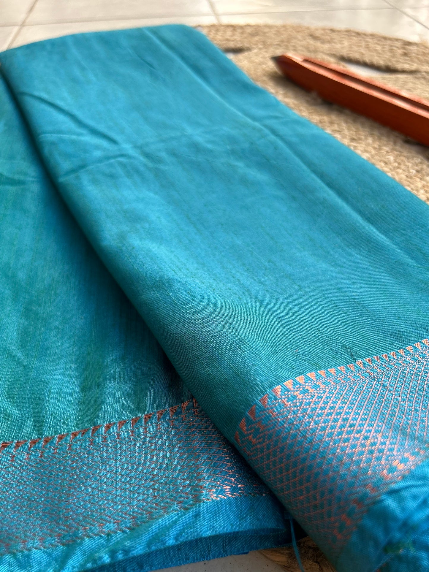 Winter Sky Grace South Cotton Silk Saree