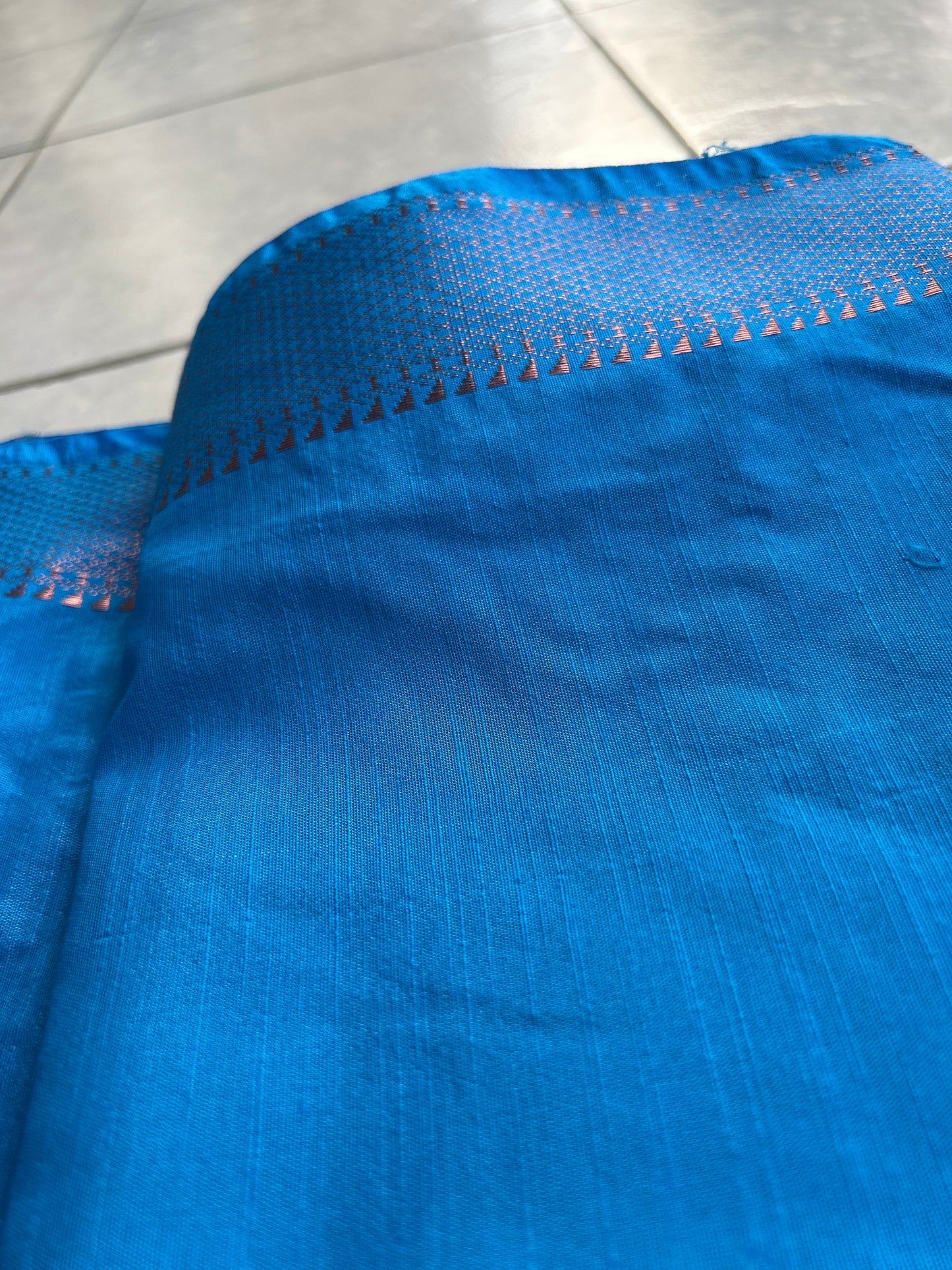 Winter Sky Grace South Cotton Silk Saree