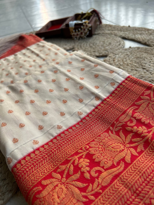 Scarlet Grace Semi Katan Silk Saree