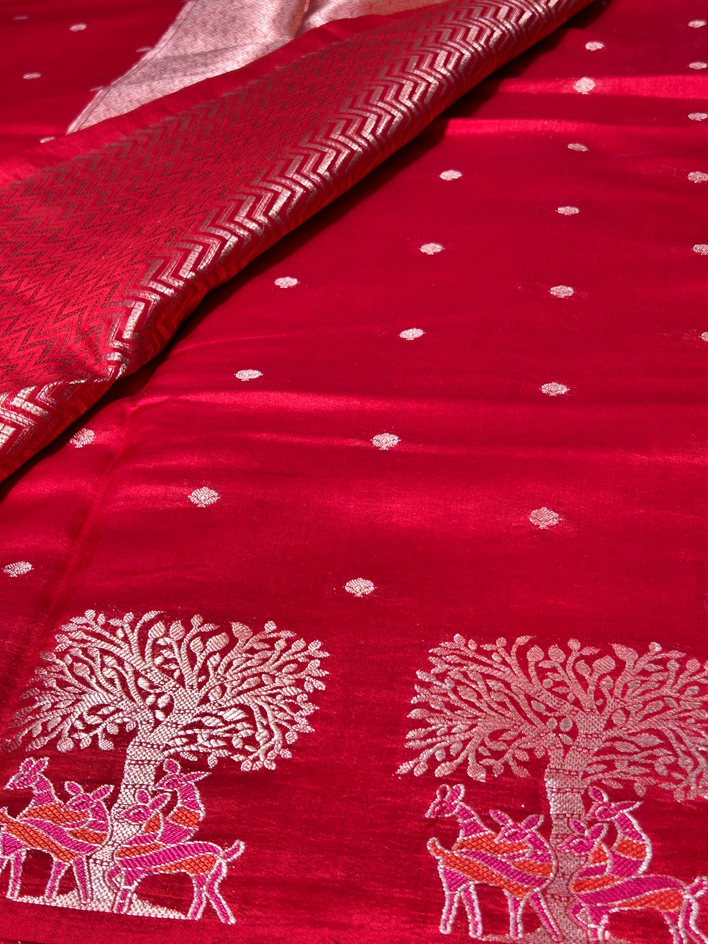 Scarlet Grace Banaras Raw Mango Silk Saree