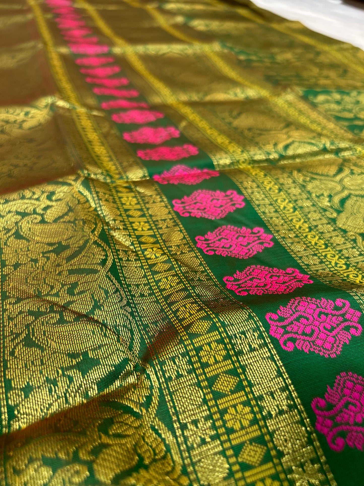 Regal Radiance Rani South Silk Saree