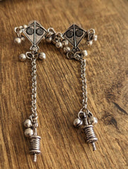 Sterling Skies Kite Earrings