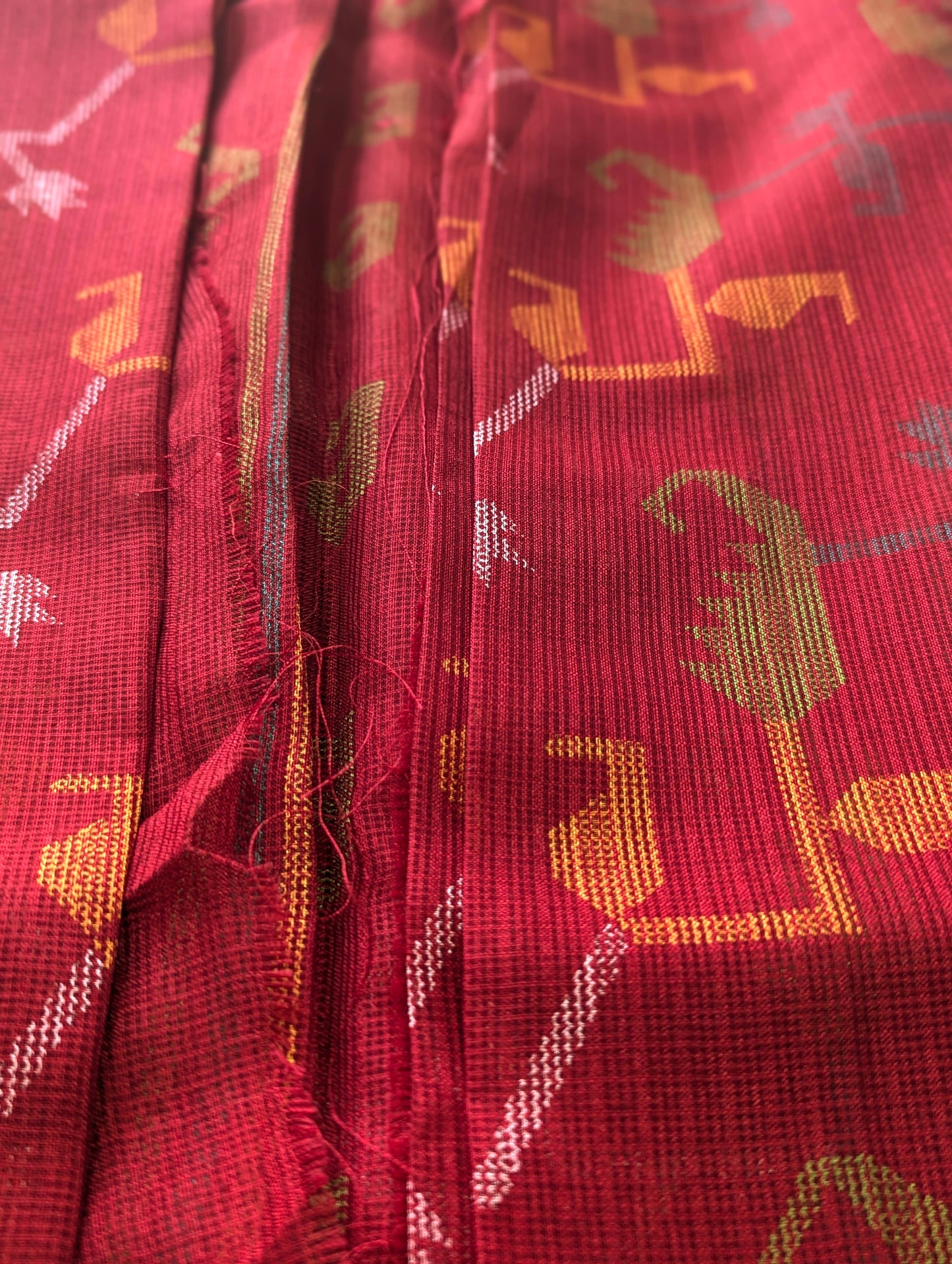 Crimson Elegance Soft Kota Silk Saree